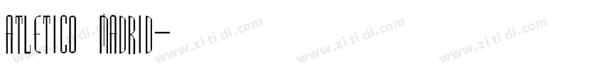 Atletico Madrid字体转换